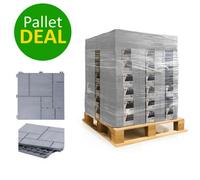 Pallet Deal - Nicoman Composite Interlocking Mosaic Light Grey Deck Tiles 30Cm X 30Cm - 630Pcs