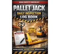 Pallet Jack Daily Inspection Log Book OSHA Safety Checklist | 120 Pages for Pre-Trip Equipment Inspection, Maintenance Log, and Operator Report (6x9)