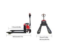Pallet Jack Electric Pallet Jack Truck Standard Duty Lithium Battery 3300lbs Capacity for Material Handling(55cm)