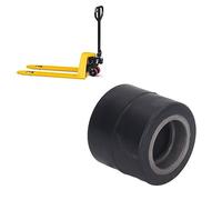 Pallet Jack Wheels Replacement, 80 x 70mm Pallet Jack/Truck Load Wheels Replacement Pallet Jack & Lift Truck Wheels Stainless Steel Rubber Truck Tyre Replacement for 6024 Bearing