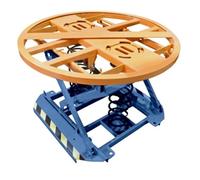 Pallet Level Loader; Diameter 1110mm; Lift Height 1000mm; Blue/Orange