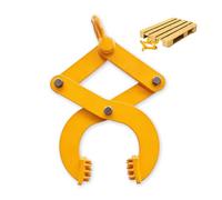 Pallet Puller Clamp, 1T/2250 LBS Pallet Jack Puller, Heavy Duty Pallet Puller for Pulling Pallets, Woods or Heavy Thing 8 Inch Jaw Opening (Orange, 2250LBS)