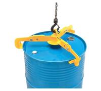 Pallet Puller Clamp, Vertical Drum Clamp Barrel Lift Drum Lifter for 1000 lb 30-55 Gallon Barrel, Oil Drum Lifting Clamp Hook Spreader Dedicated