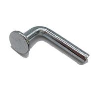 Pallet Rack Safety Bolt, Universal Drop Pin, Flat Top Hat Φ 0.470″(12mm), Width Φ 0.195″(5mm), Height 1.575″(40mm) High from Top to Bottom, Beam Locker, 2 Packs, 50 Pcs/Pack, FM5×40