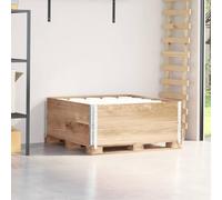 Pallet Top Frame 100 x 100 cm Solid Pine Stackable Foldable with Galvanised Hinges for Industrial Storage Transport and Load Securing Pack of 2
