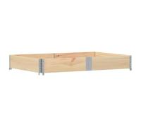 Pallet Top Frame 150 x 100 cm Solid Pine Stackable Foldable with Galvanised Hinges for Storage, Transport and Load Securing in Workshop, Industry and Logistics