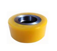 Pallet Truck Nylon Rollerswith Bearings, Pallet Jack PU Wheels 20mm Bore Polyurethane Load Drum Rollers Multiple Sizes(100x55x47 14)