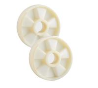 Pallet Truck Nylon Wheels - 2-Pack Steering Rollers for Manual Forklift, Load Capaci, Multiple Sizes, No Bearings, Replacement for Warehouse Carts