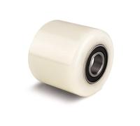 Pallet Truck Roller (Diameter 82mm Width 70mm) Nylon Load Roller/Wheel with Ball Bearings 20mm bore, size 82x70x20mm 700kg