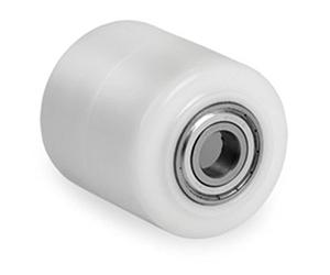 Pallet Truck Roller Polyamide Roller/Nylon 80 x 60 mm bore 20 with Ball Bearing, Nylon