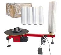 Pallet Wrapper, Electric Stretch Film Dispenser, Carton Wrapping Machine with Foot Switch for 20-70cm Stretch Film, Ideal for Packaging and Shipping Needs
