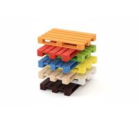 Pallets Europe Ho 1:87 - Set of 20 Miniatures - 7 Colours to Choose From or Mix - Model Railway & Diorama Accessories - High Precision Details - Made in Alsace (Green)