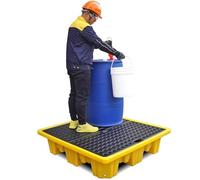 Pallets Garage Wall Racks Industrial Modular Spill Platform Containment Pallet Warehouses Factory Anti-Leakage Drum，Laboratory Spill Containment Tray, Durable B