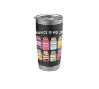 Palliative Care Nurse Hospice My Jam Nursing Social Worker Stainless Steel Insulated Tumbler