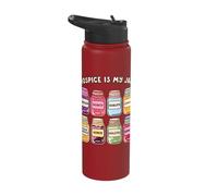 Palliative Care Nurse Hospice My Jam Nursing Social Worker Stainless Steel Insulated Water Bottle