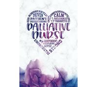 Palliative Care Nursing Gifts For Women - a Blank Lined Journal, Great for Showing Your Appreciation: Pink, Blue and Purple Subway Art Design with Alcohol Ink and Marble Texture.