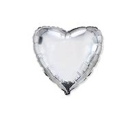 Palloncino a forma di Cuore Argento 18 - 45cm. 1pz