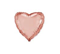 Palloncino a forma di Cuore rosa gold 18 - 45cm. 1pz