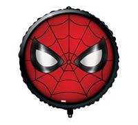 Palloncino tondo con viso spiderman 18-46cm, 1pz.