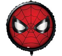 Palloncino tondo con viso spiderman 18-46cm, 1pz.