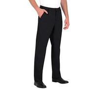 PALLTEX ARZAK Chef Trousers Men's Chef Trousers Black Chef Trousers with Buttons, 3 Pockets and Elastic Waistband on The Back, Black, XXL