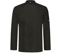 PALLTEX NORI LS Chef's Jacket Unisex Chef Jacket Women's Chef Jacket Men's Black/White Chef's Clothing Professional Chef Uniform Long Sleeve, black, S