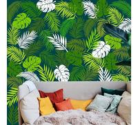 Palm and Fern Leaf Stencils for Painting on Walls, Furniture, Canvas, Wood - Home Wall Decor DIY Art Crafts (Tropical Jungle Set - 5 Pieces, A4 Size)