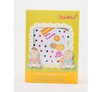 Palm and Pond Baby Swaddle 100% Cotton Blue/Red Polka Dot
