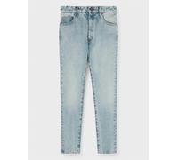Palm Angels Back Logo Denim Light Blue - Mens - 34W