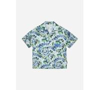 Palm Angels Boys AOP Tie-Dye Bowling Shirt in Blue - Blue - 12 Yrs