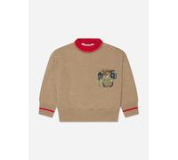 Palm Angels Boys Palm Brush Camo Jumper in Beige - Beige - 12 Yrs