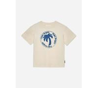 Palm Angels Boys Palm Stamp Regular T-Shirt in Beige - Beige - 6 Yrs