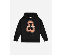 Palm Angels Boys Spray Bear Regular Hoodie in Black - Black - 8 Yrs
