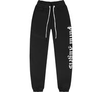 Palm Angels Branded Logo Black Sweatpants