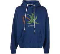 Palm Angels Broken Palm logo hoodie - Blue S