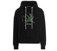 Palm Angels Broken Palm Tree Logo Black Hoodie