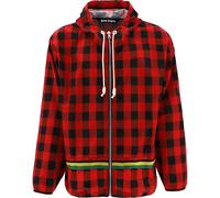 Palm Angels Buffalo Check Windbreaker Red Jacket