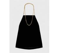 Palm Angels Chain Velvet Top Black - Womens - XS