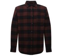 Palm Angels Classic Logo Brown Flannel Overshirt Jacket