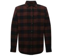 Palm Angels Classic Logo Brown Flannel Overshirt Jacket - XL