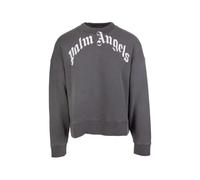 Palm Angels curved logo crew-neck sweatshirt - Black S-L