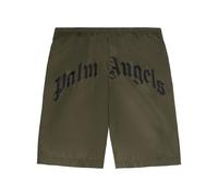 Palm Angels curved-logo swim shorts - Green M-L-XL