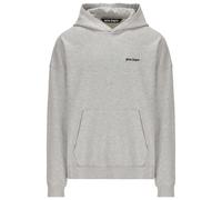 Palm Angels Embroidered Logo Grey Hoodie