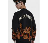 Palm Angels Gd Graffiti Flames Crewneck Black - M
