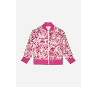 Palm Angels Girls AOP Palms Bomber Track Jacket in Pink - Pink - 4 Yrs