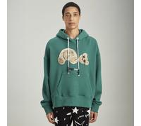 Palm Angels Kill The Bear Logo Forest Green Hoodie - L