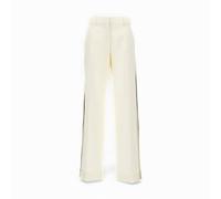 Palm Angels Knit Tape Suit Pants Butter White In Off White Off White XS