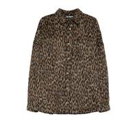 Palm Angels leopard-print button-fastening overshirt - Brown 44-46-48-50