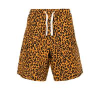 Palm Angels leopard-print poplin shorts - Orange 48-50-52
