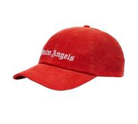 Palm Angels Logo Corduroy Baseball Cap - Red - Red - One Size